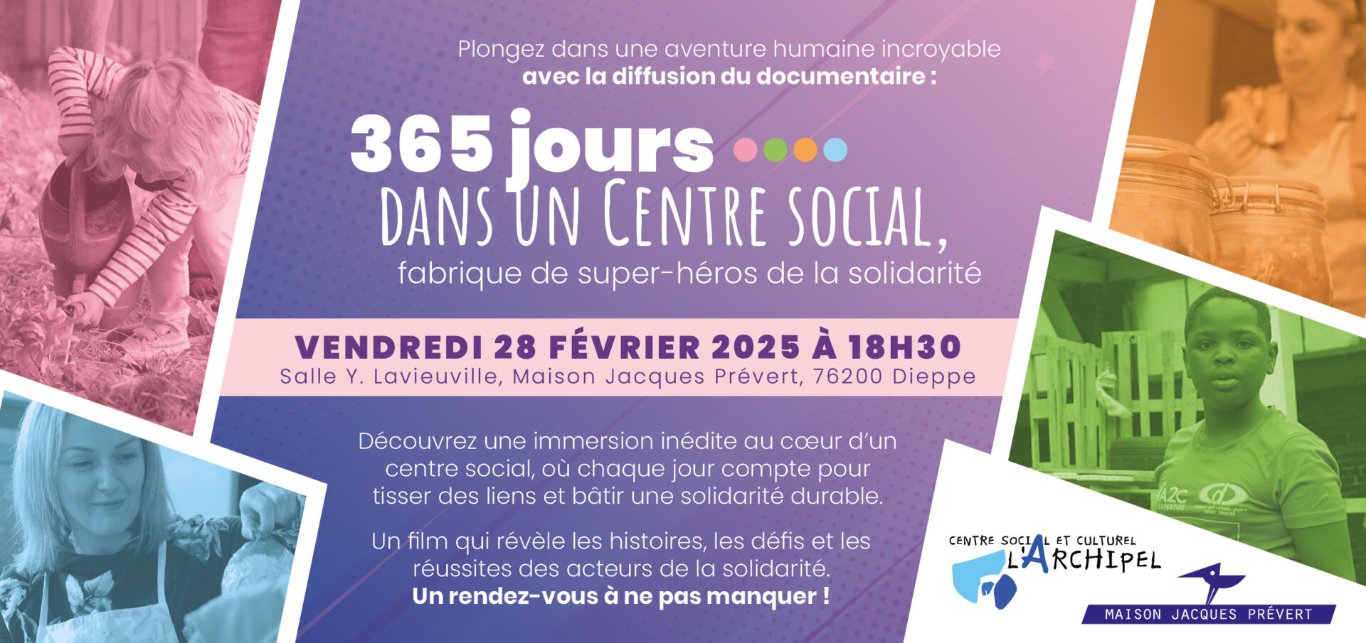 365 jours dans un centre social : fabrique de super-héros de la solidarité”